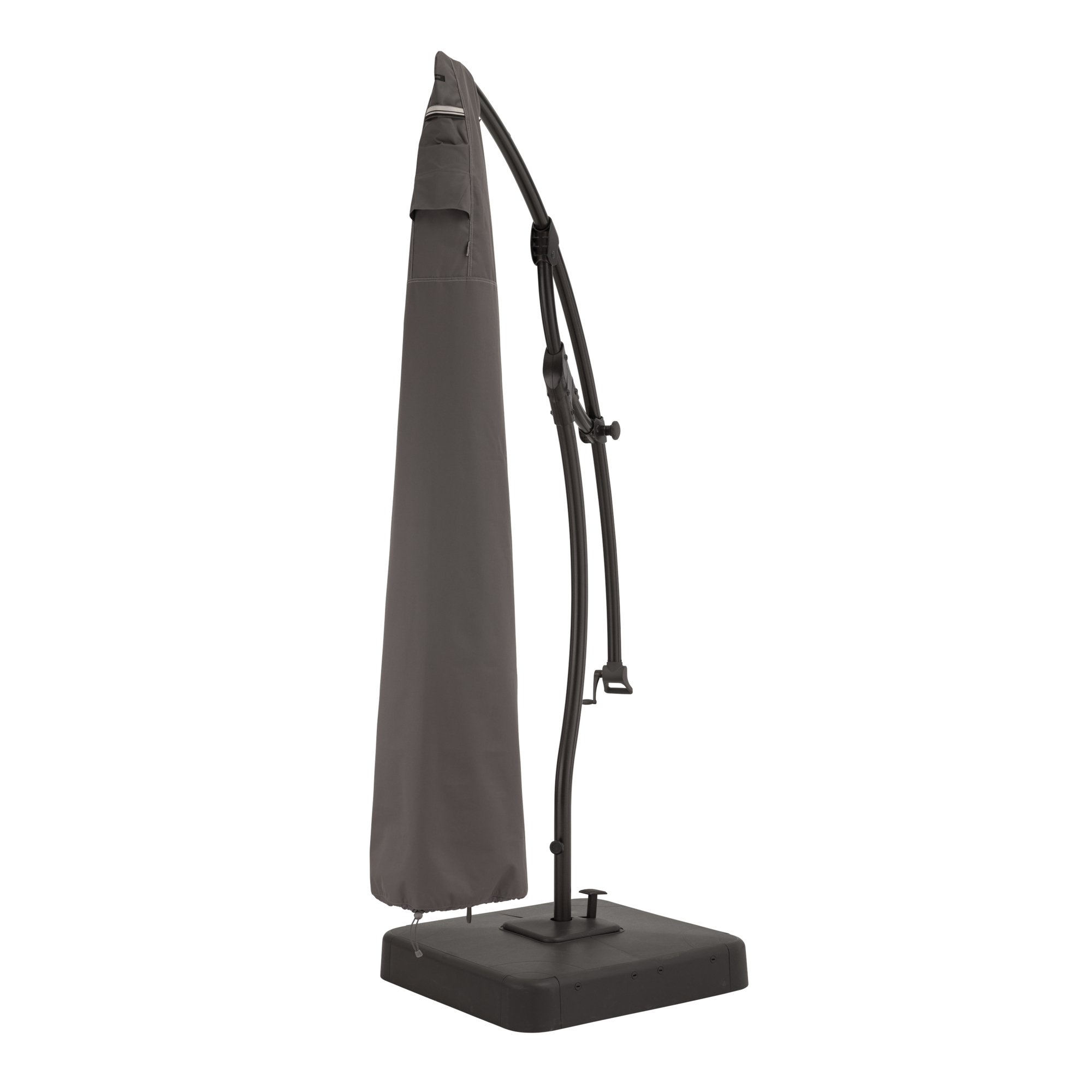 Classic Accessories Ravenna Water-Resistant Offset Patio Umbrella Canopy Cover — 13ft., Dark Taupe, Model# 55-195-015101-EC